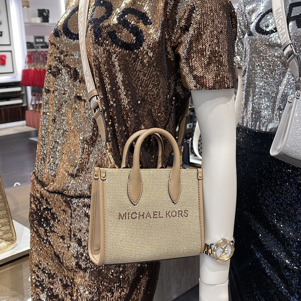 MICHAEL KORS MK
Mirella Extra-Small Logo XS Shopper XBody Leather Crossbody Bag - Picture 12 of 16